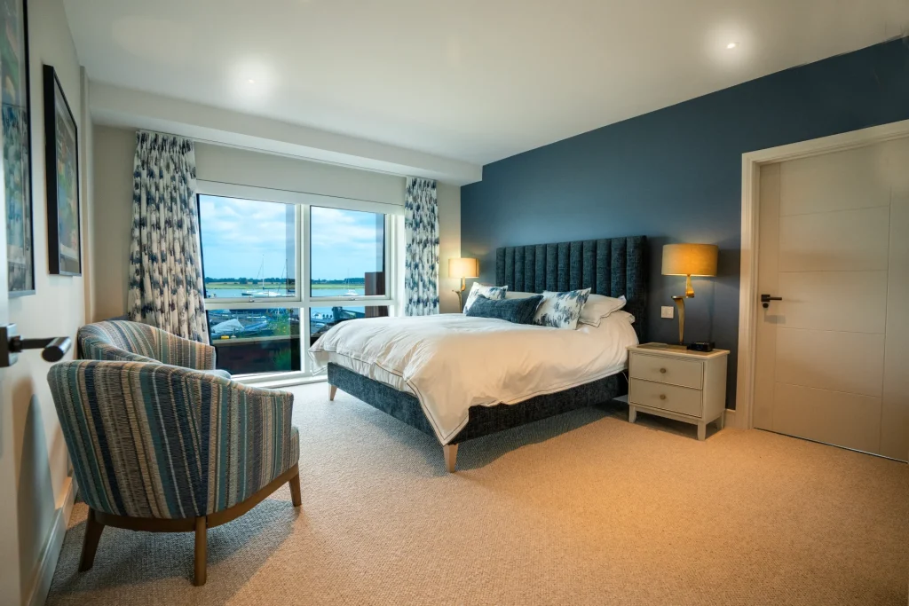 Master Bedroom with lighting control and automated blinds | Sussex