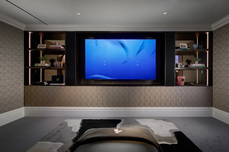 Cinema Luxe Lounge at Harrods, TV Media wall